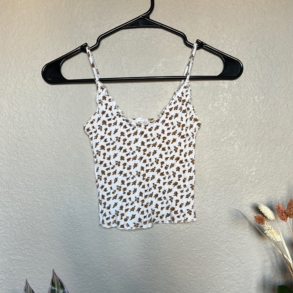 Floral Crop Baby Tank